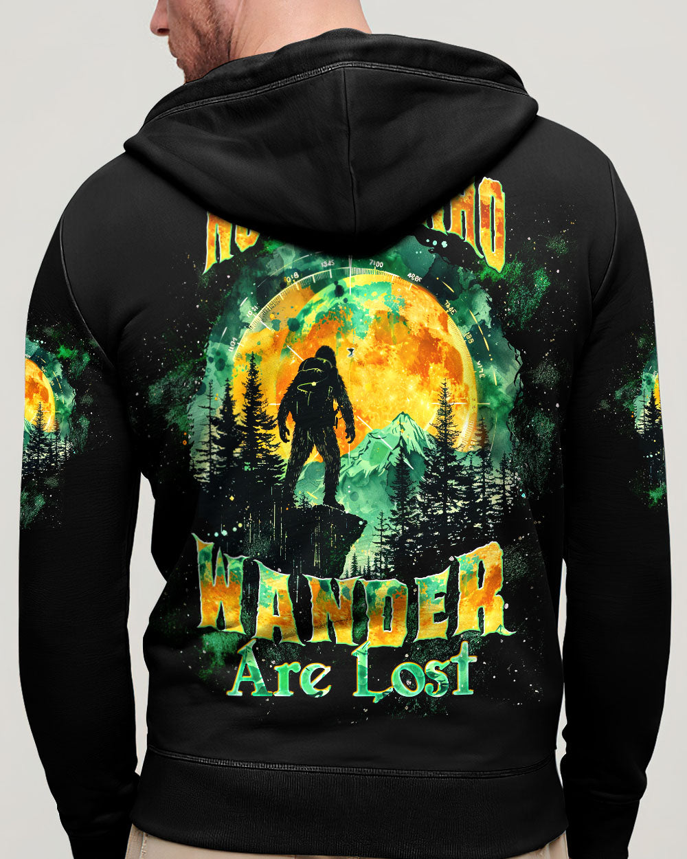 NOT ALL WHO WANDER ARE LOST  BIGFOOT ALL OVER PRINT - TLTW1202252