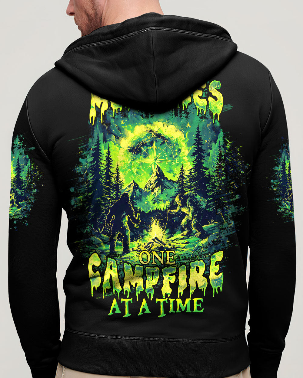 MAKING MEMORIES ONE CAMPFIRE AT A TIME BIGFOOT ALL OVER PRINT  - TLTW1203253