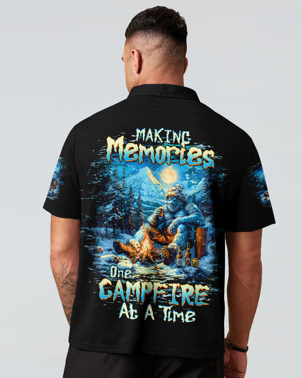 MAKING MEMORIES ONE CAMPFIRE AT A TIME BIGFOOT ALL OVER PRINT  - TLTW1210244