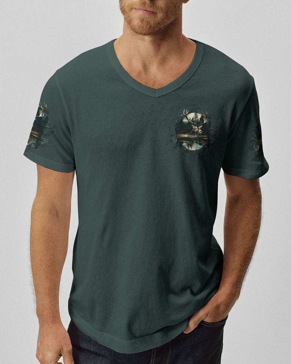 THE CLOSER I GET TO NATURE DEER HUNTING ALL OVER PRINT -  TLTW1211243