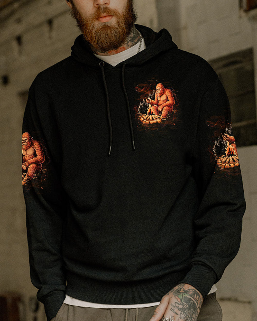 MAKING MEMORIES ONE CAMPFIRE AT A TIME BIGFOOT ALL OVER PRINT - TLTW1211252