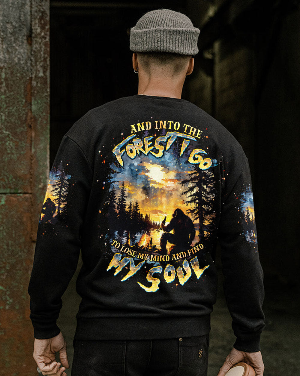 AND INTO THE FOREST I GO BIGFOOT ALL OVER PRINT  - TLTW1303253