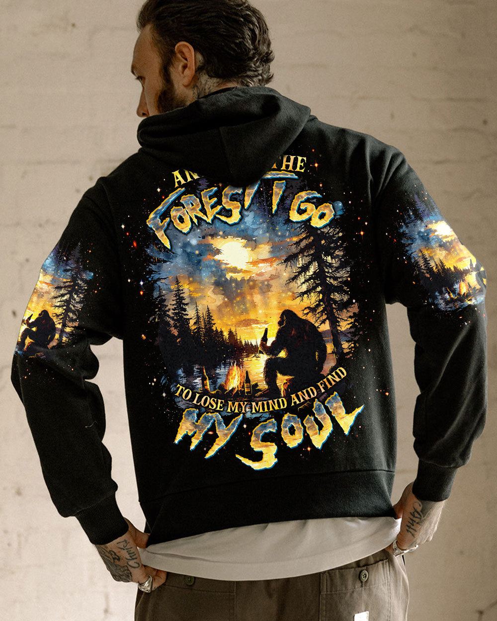 AND INTO THE FOREST I GO BIGFOOT ALL OVER PRINT  - TLTW1303253