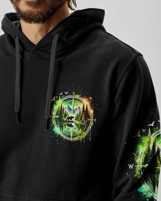 AND INTO THE FOREST I GO BEAR COMPASS ALL OVER PRINT - TLTW1401253