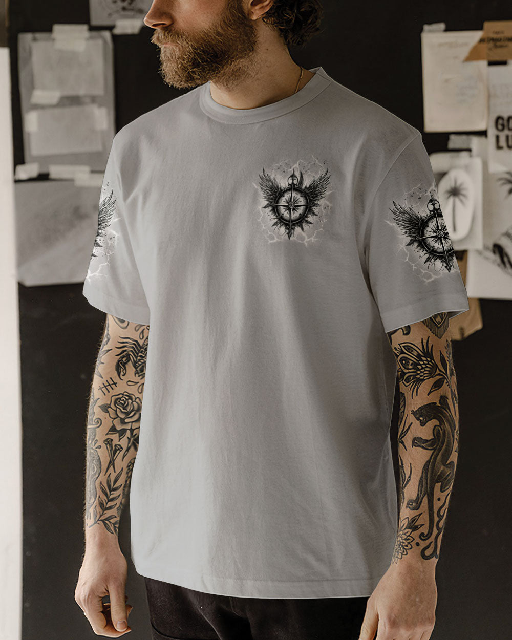 NOT ALL WHO WANDER ARE LOST COMPASS ALL OVER PRINT - TLTW1403253
