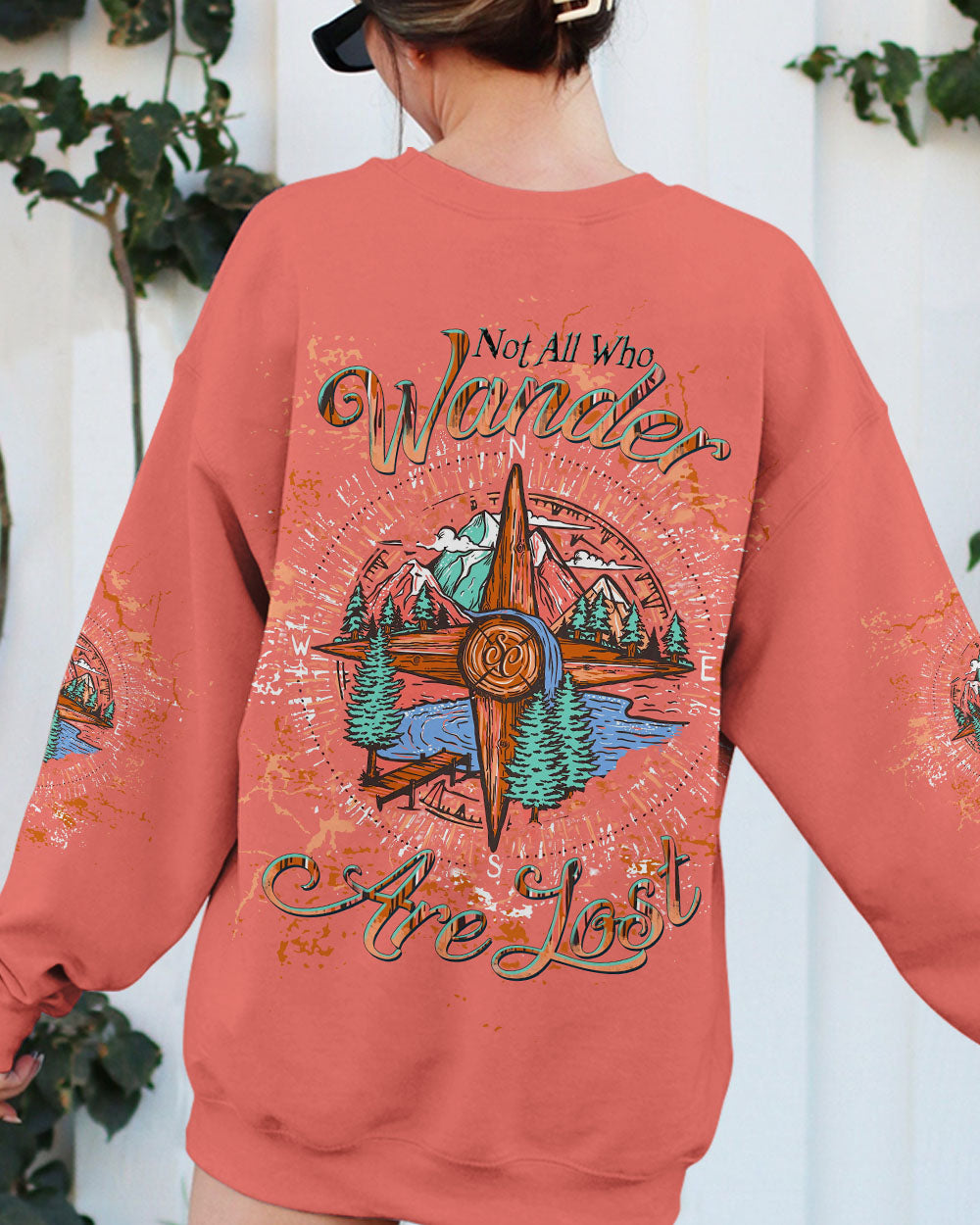 NOT ALL WHO WANDER ARE LOST COMPASS ALL OVER PRINT - TLTW1408244