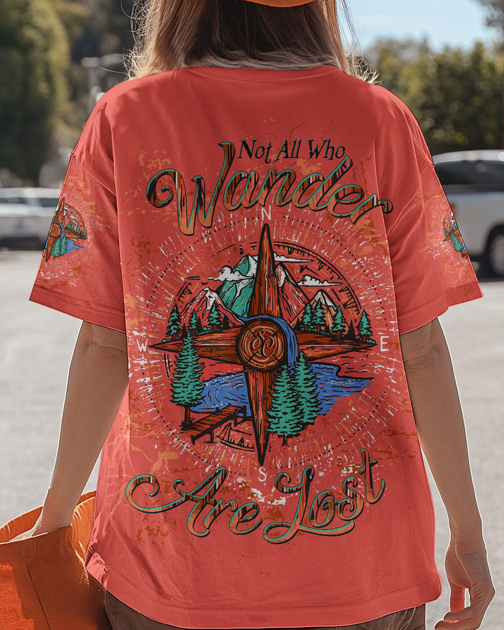 NOT ALL WHO WANDER ARE LOST COMPASS ALL OVER PRINT - TLTW1408244