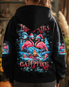 MAKING MEMORIES ONE CAMPFIRE AT A TIME FLAMINGO CHRISTMAS ALL OVER PRINT -  TLTW1410244