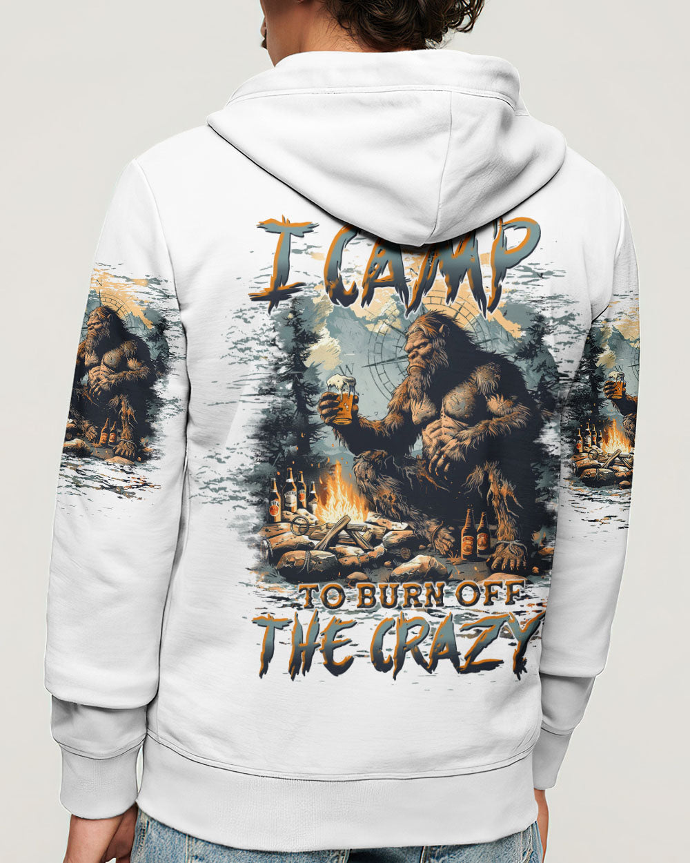 I CAMP TO BURN OFF THE CRAZY BIGFOOT ALL OVER PRINT - TLTW1510244