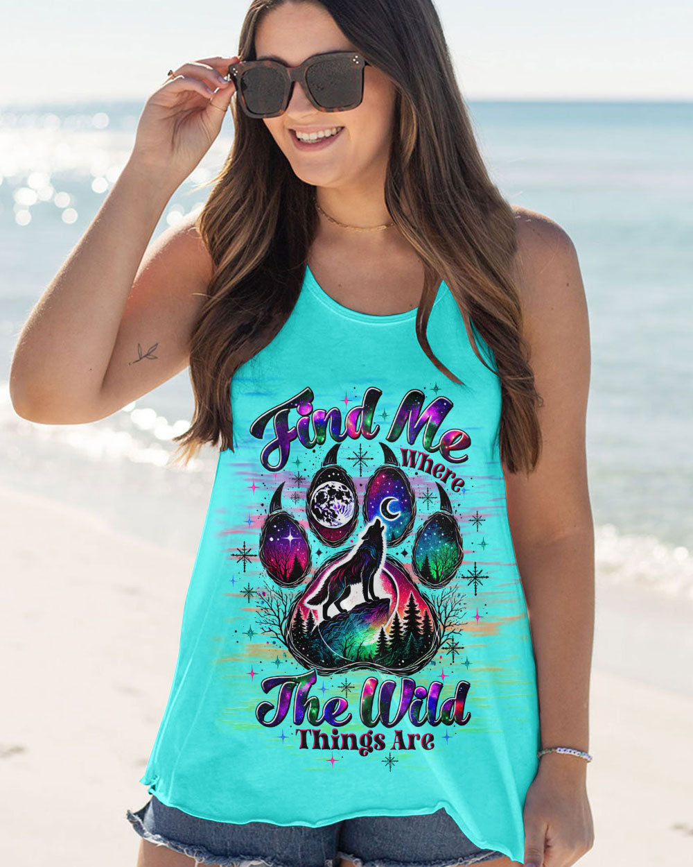 FIND ME WHERE THE WILD THINGS ARE WOLF ALL OVER PRINT   - TLTW1511245