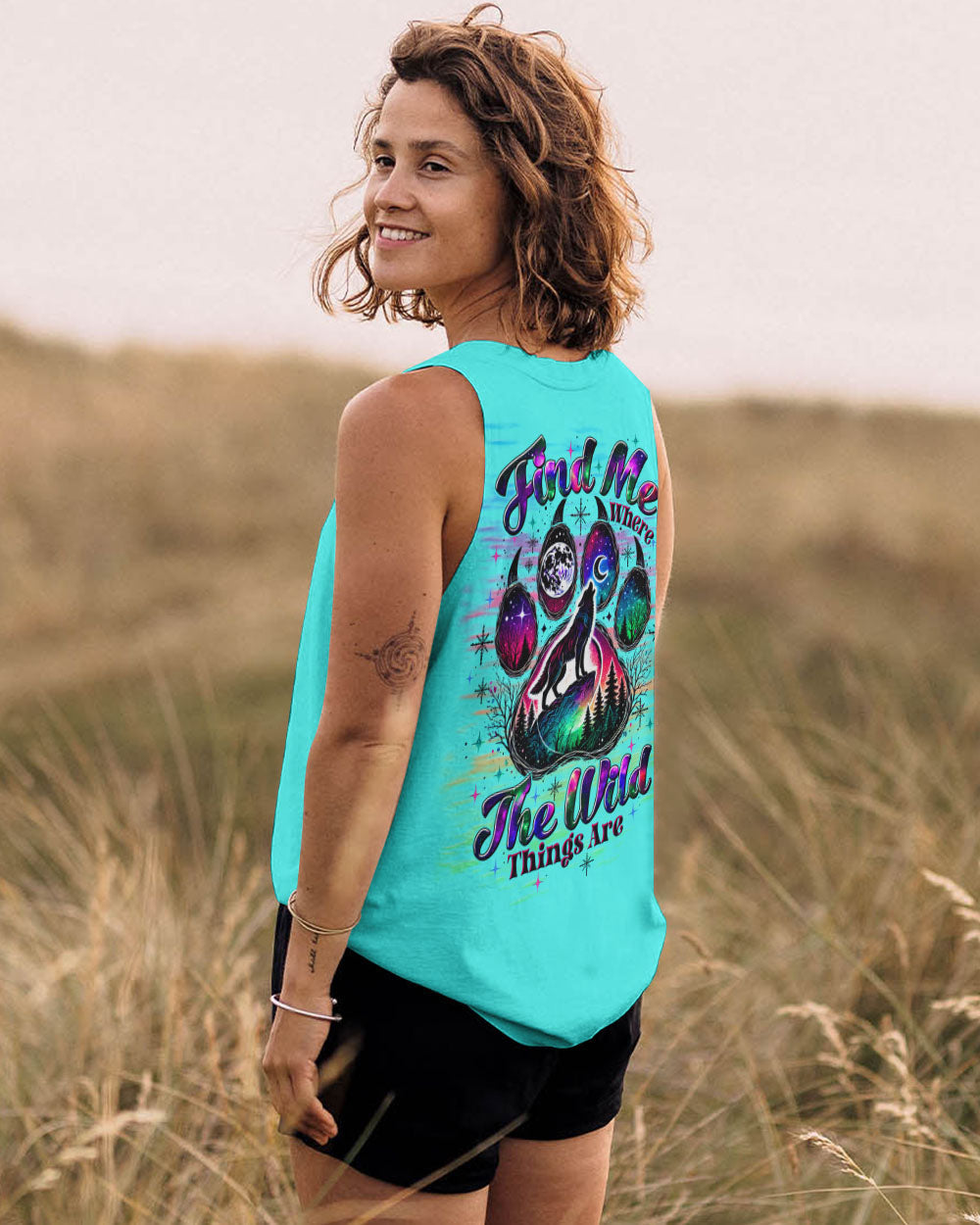  FIND ME WHERE THE WILD THINGS ARE WOLF ALL OVER PRINT  - TLTW1511245