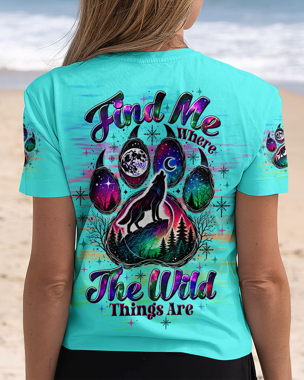 FIND ME WHERE THE WILD THINGS ARE WOLF ALL OVER PRINT   - TLTW1511245