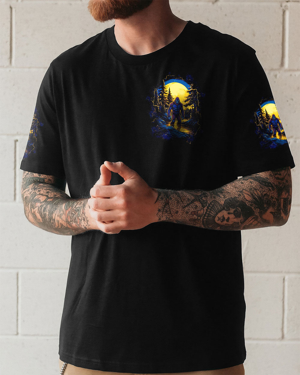 HELLO DARKNESS MY OLD FRIEND BIGFOOT ALL OVER PRINT - TLTW1711252