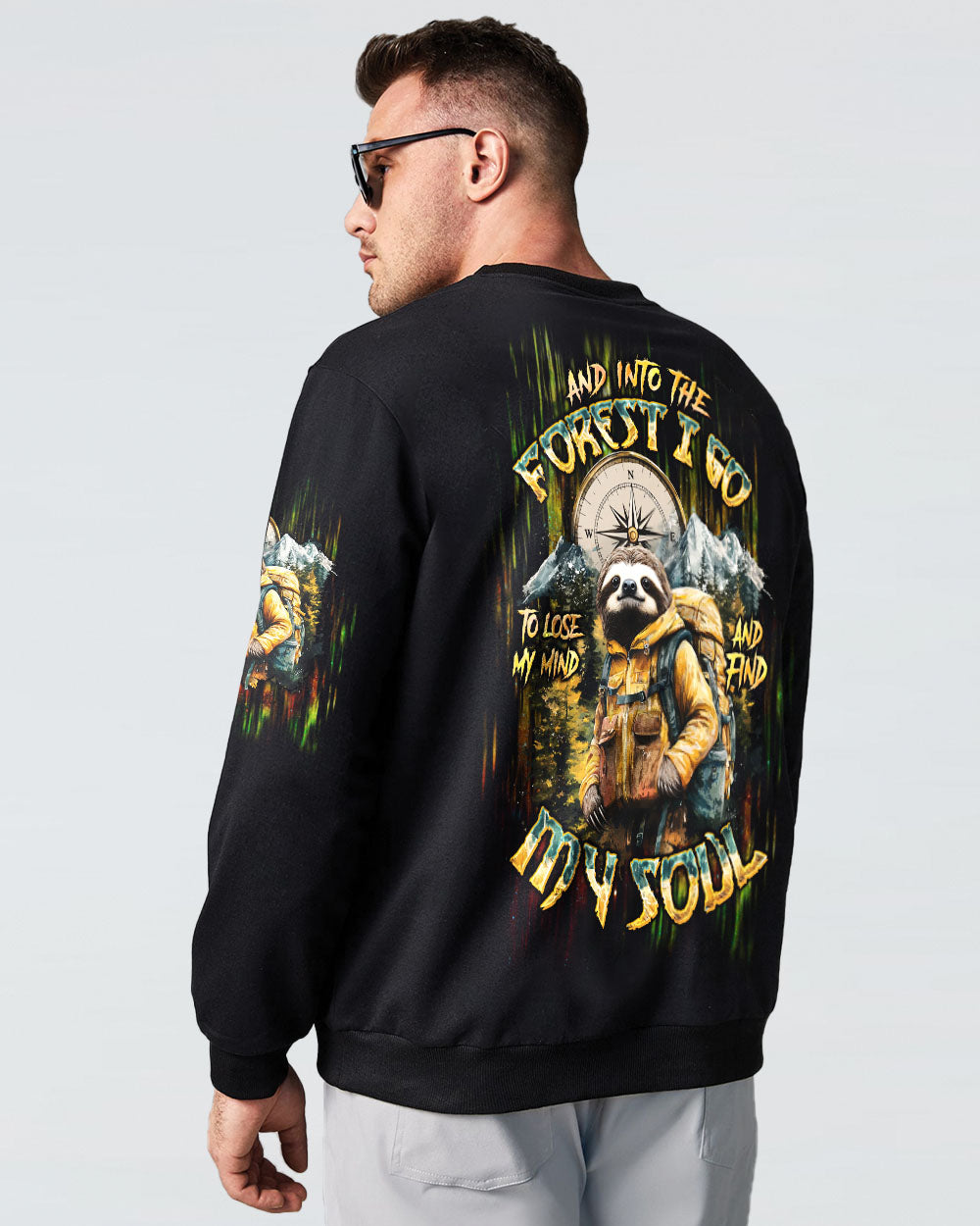 AND INTO THE FOREST I GO SLOTH ALL OVER PRINT  - TLTW1903252