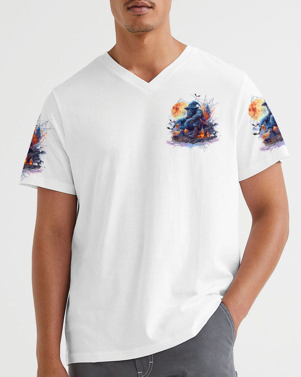 BORN TO EXPLORE DESTINED TO BE WILD BIGFOOT HALLOWEEN ALL OVER PRINT - TLTW1909244