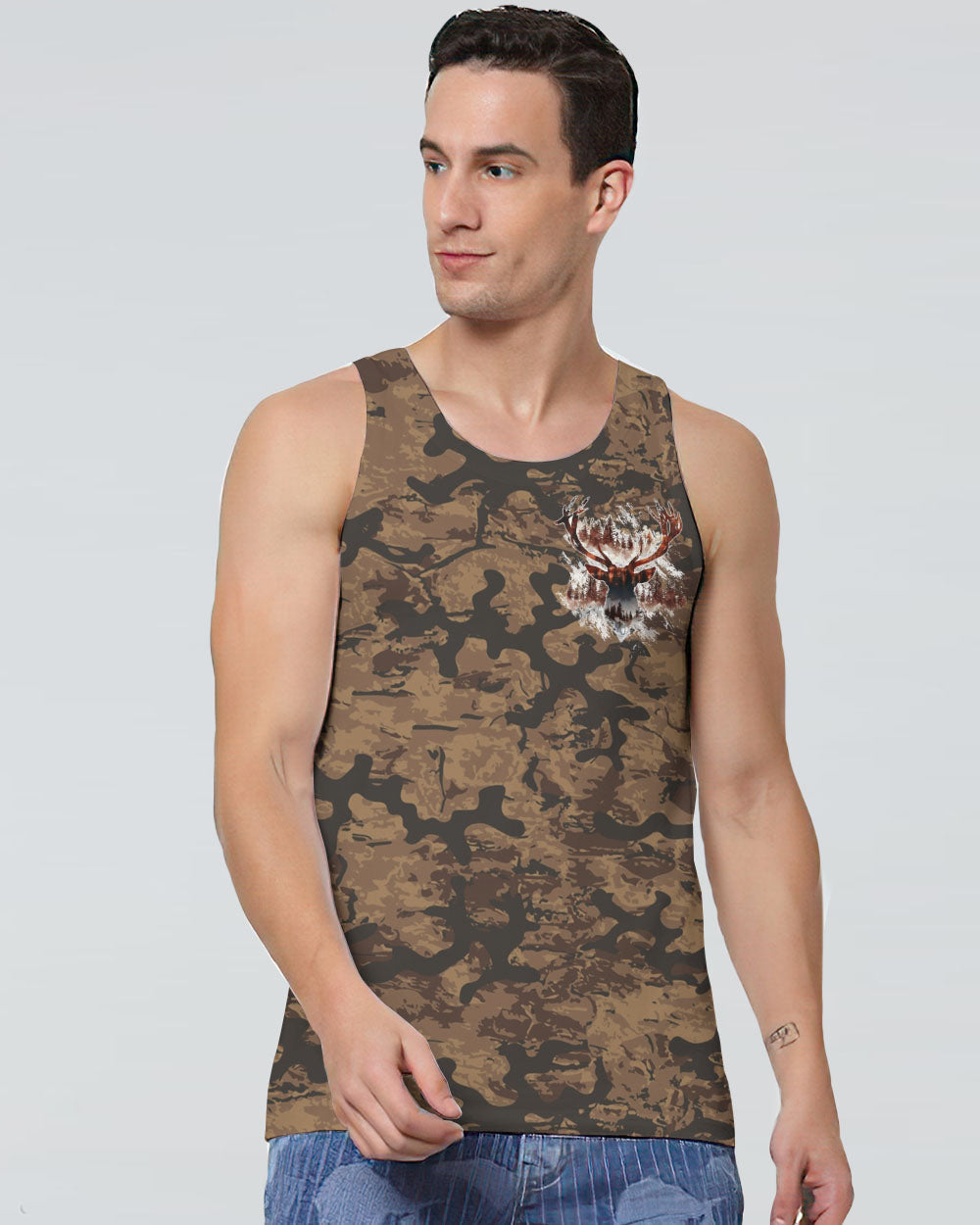 THE CLOSER I GET TO NATURE DEER HUNTING ALL OVER PRINT -  TLTW1911244