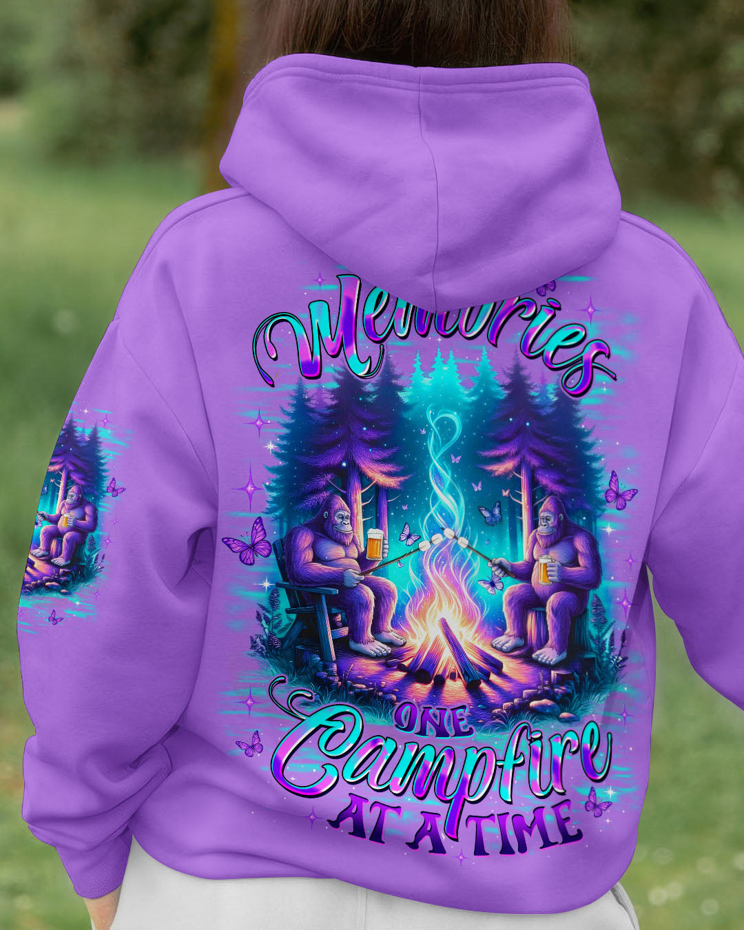 MAKING MEMORIES ONE CAMPFIRE AT A TIME BIGFOOT ALL OVER PRINT - TLTW1911253
