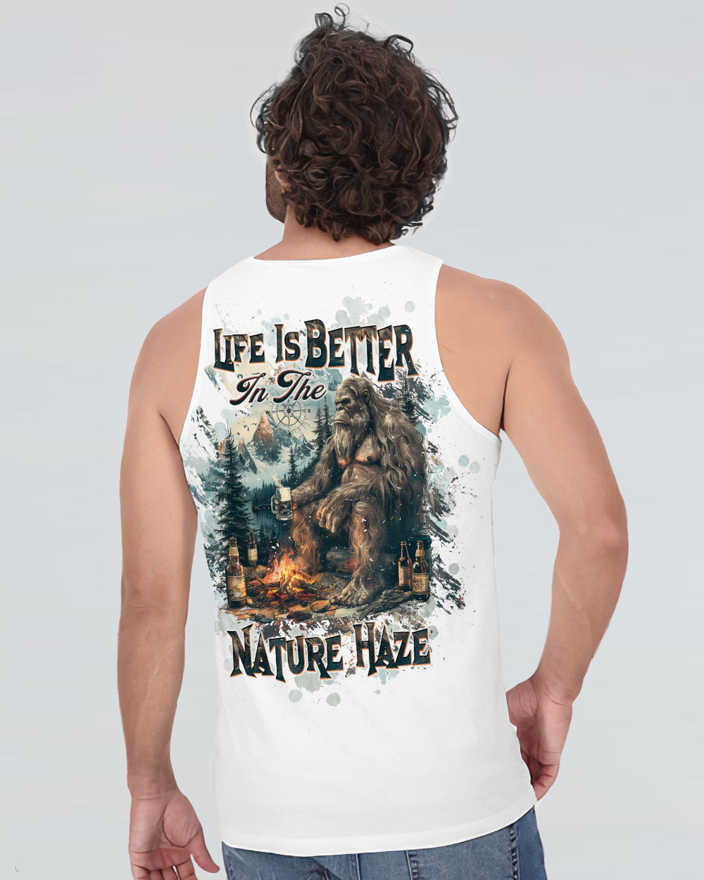 LIFE IS BETTER IN THE NATURE HAZE BIGFOOT ALL OVER PRINT - TLTW2011243