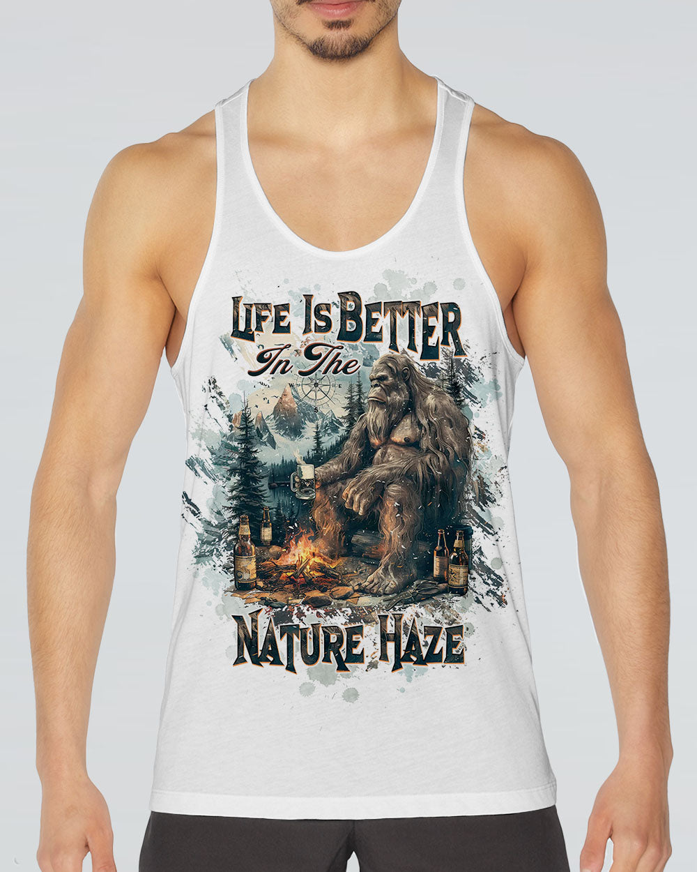 LIFE IS BETTER IN THE NATURE HAZE BIGFOOT ALL OVER PRINT - TLTW2011243