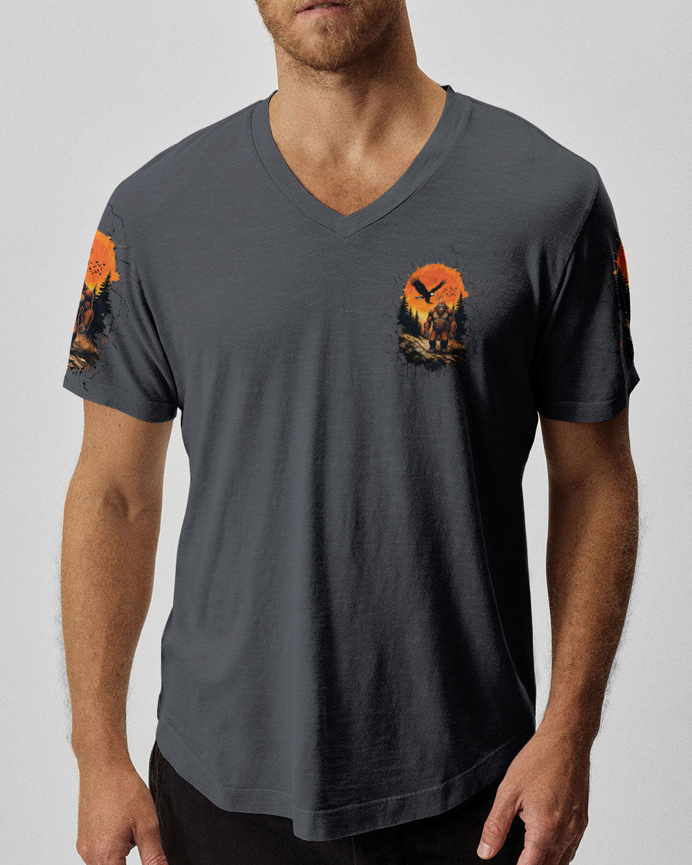 AND INTO THE FOREST I GO BIGFOOT ALL OVER PRINT - TLTW2011254