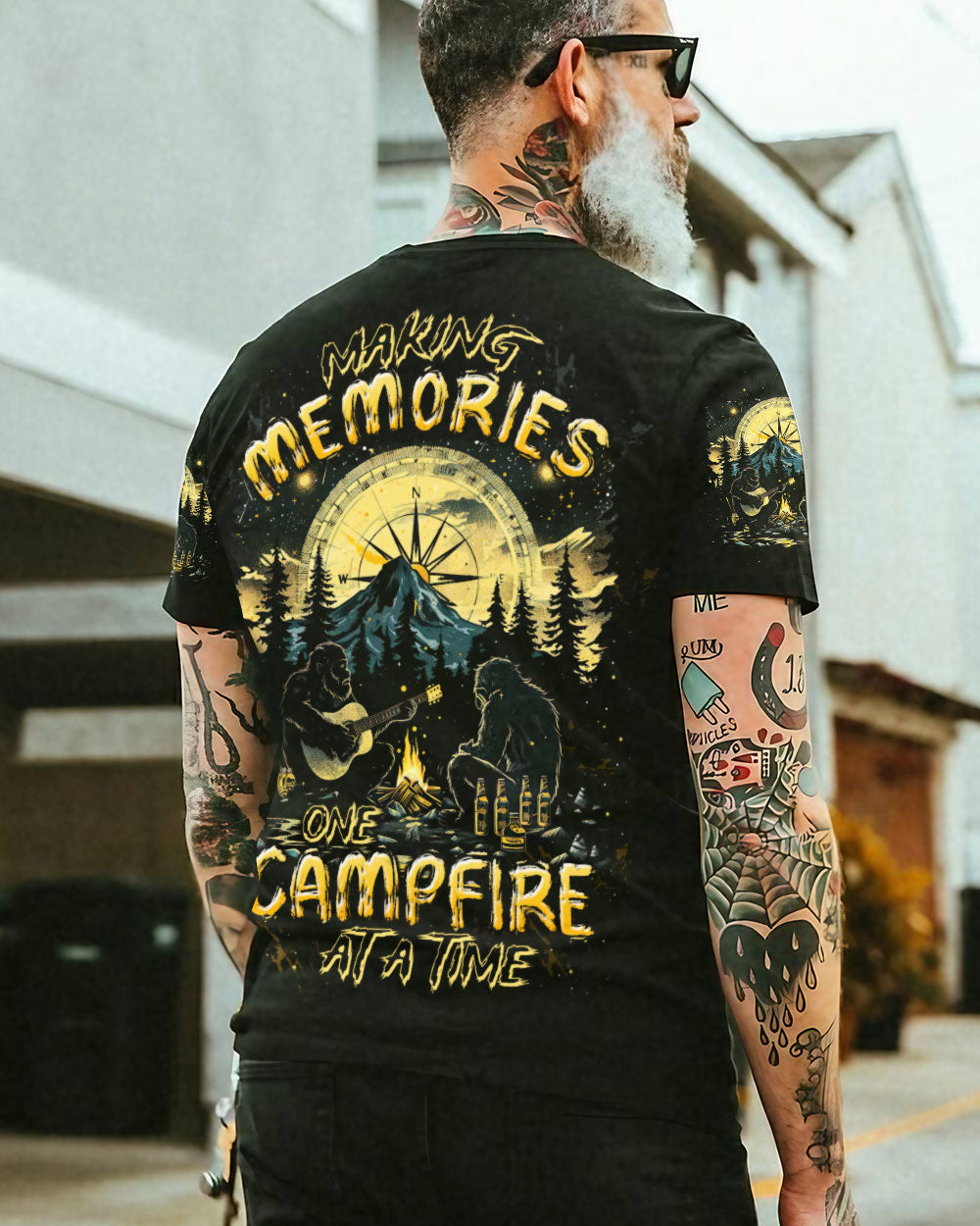 MAKING MEMORIES ONE CAMPFIRE AT A TIME BIGFOOT ALL OVER PRINT - TLTW2111245