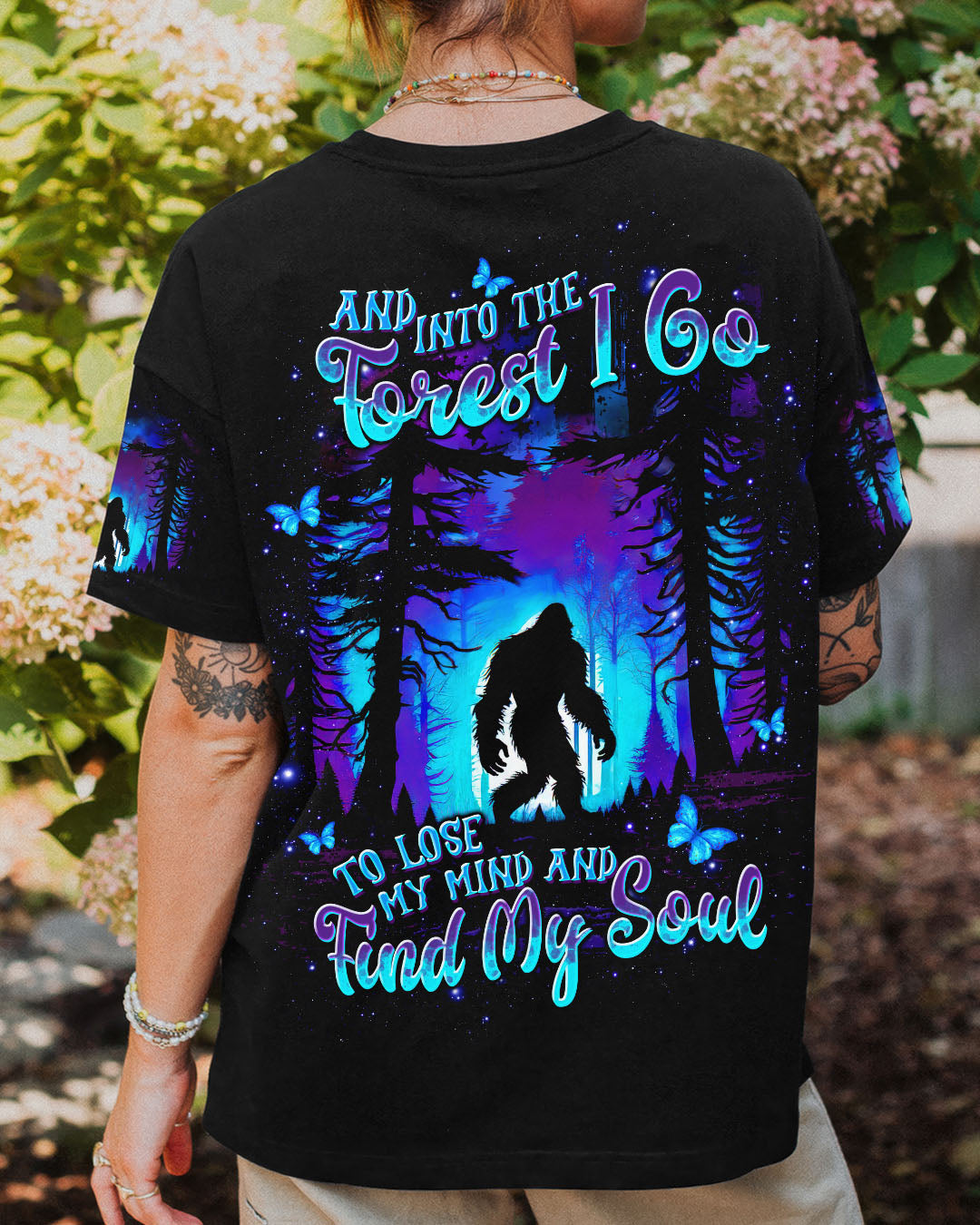 AND INTO THE FOREST I GO BIGFOOT ALL OVER PRINT - TLTW2209254