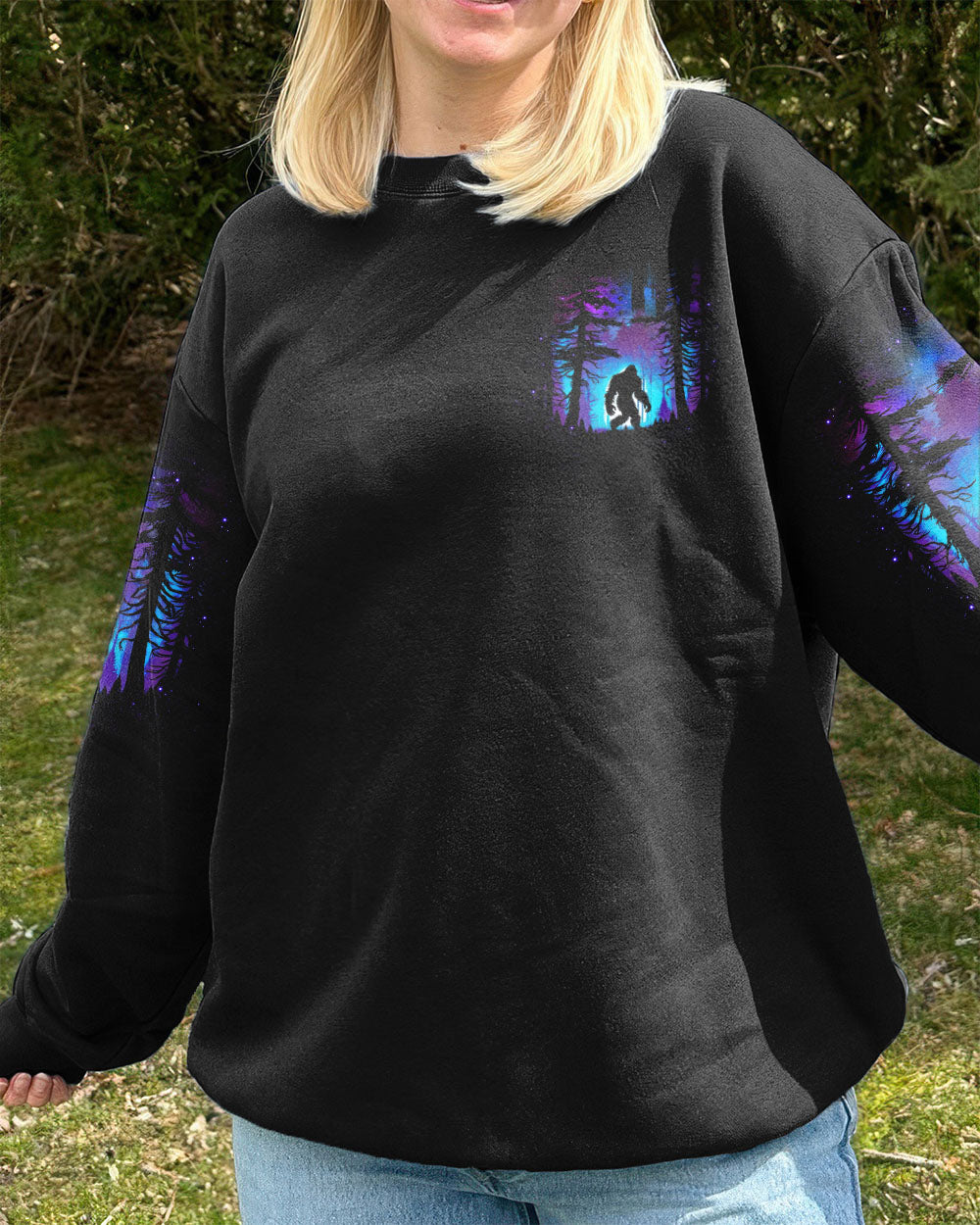 AND INTO THE FOREST I GO BIGFOOT ALL OVER PRINT - TLTW2209254