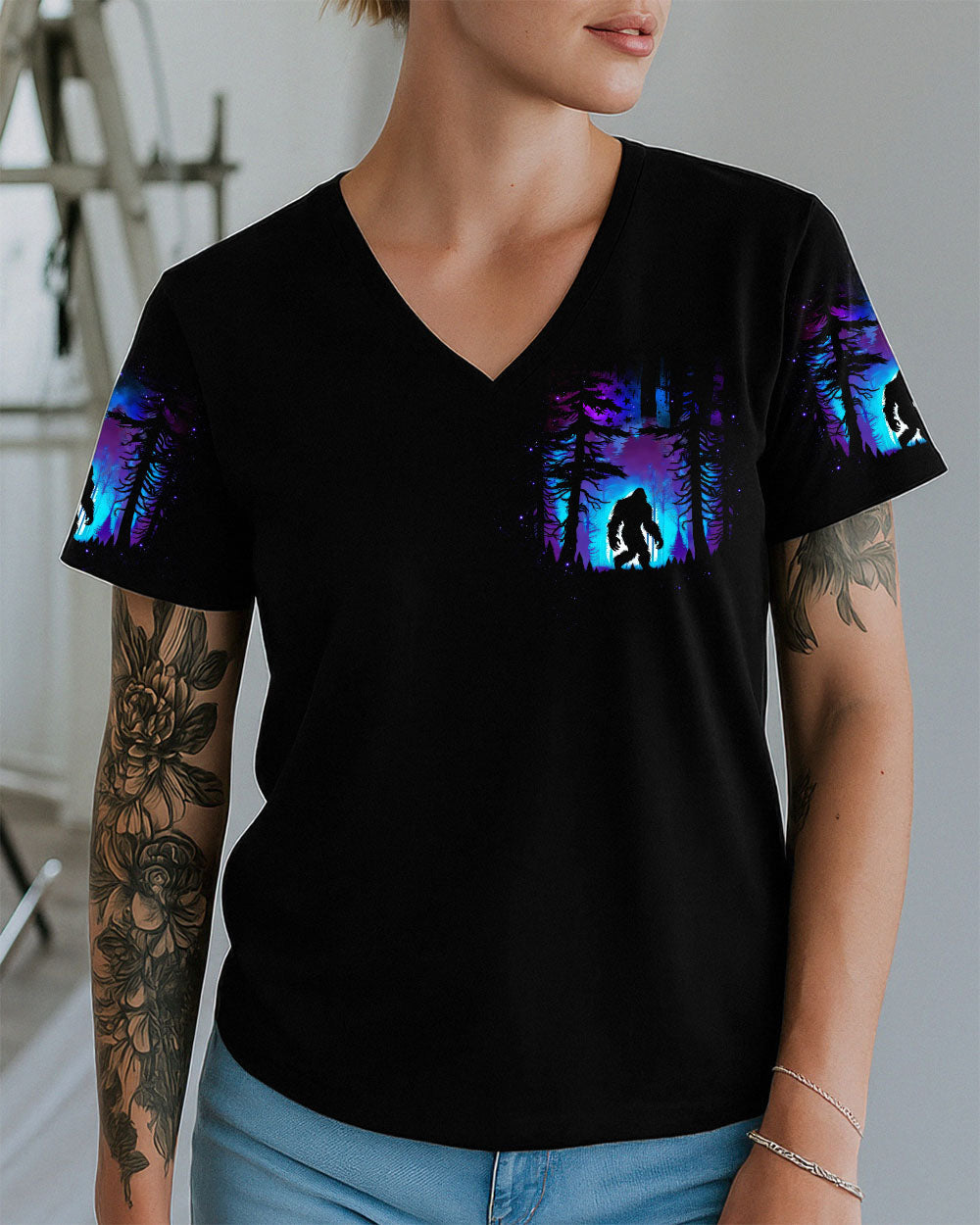 AND INTO THE FOREST I GO BIGFOOT ALL OVER PRINT - TLTW2209254