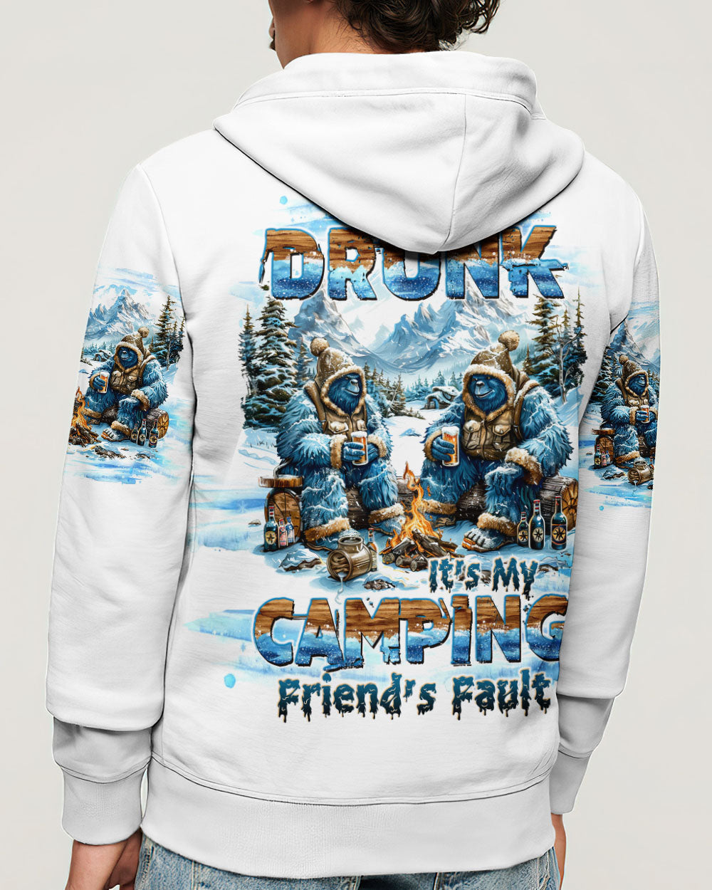 IF I'M DRUNK BIGFOOT ALL OVER PRINT - TLTW2310241