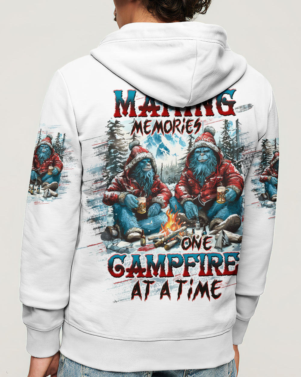 MAKING MEMORIES ONE CAMPFIRE AT A TIME BIGFOOT  ALL OVER PRINT - TLTW2410244