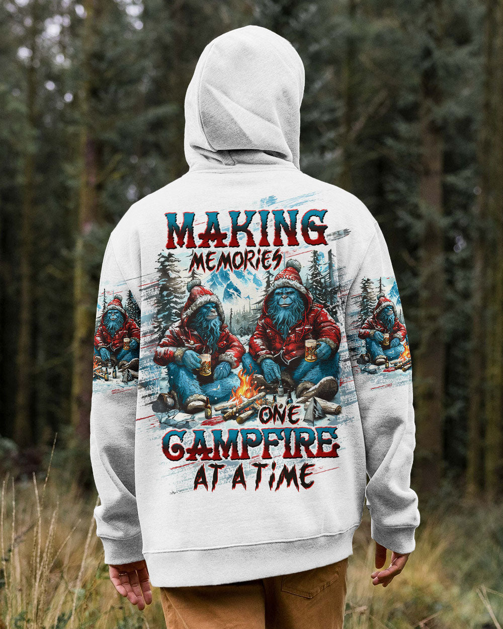 MAKING MEMORIES ONE CAMPFIRE AT A TIME BIGFOOT  ALL OVER PRINT - TLTW2410244