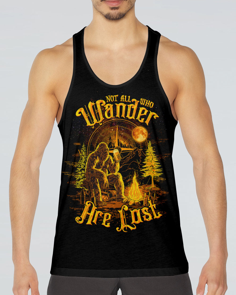 NOT ALL WHO WANDER ARE LOST BIGFOOT ALL OVER PRINT - TLTW2509252