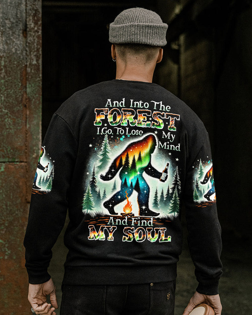 AND INTO THE FOREST I GO BIGFOOT ALL OVER PRINT - TLTW2611243