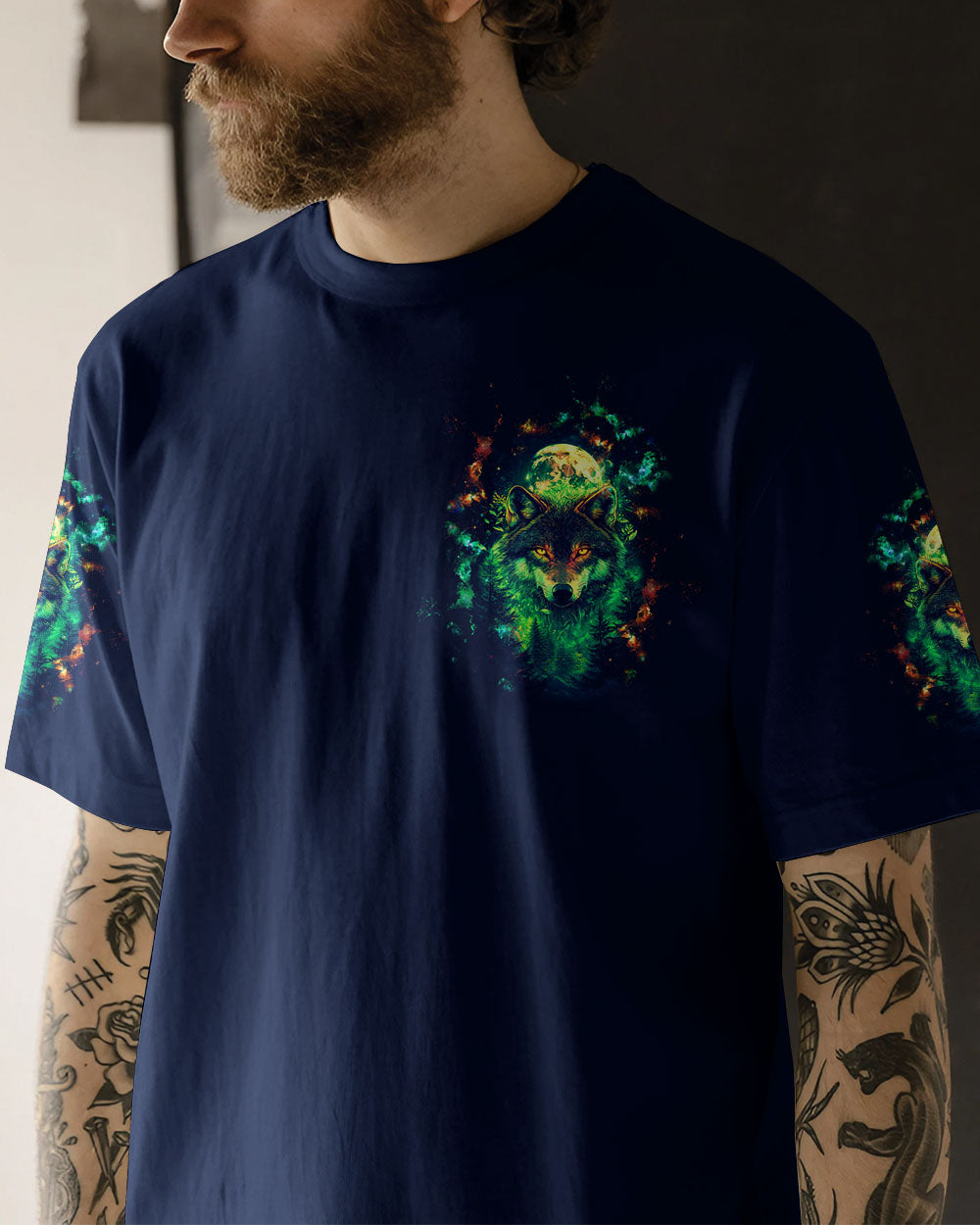 AND INTO THE FOREST I GO WOLF ALL OVER PRINT  - TLTW2703253