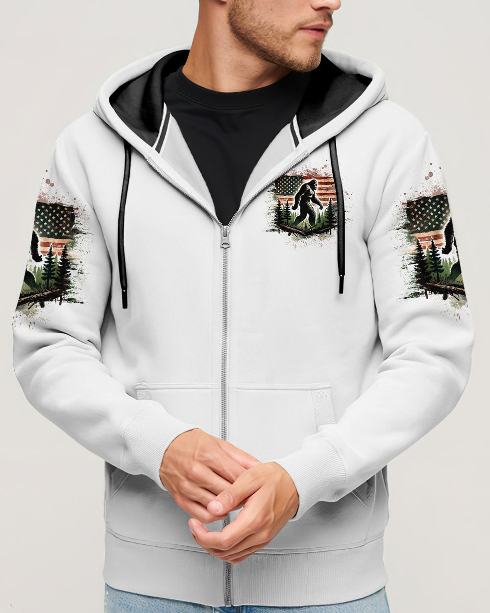 THE CLOSER I GET TO NATURE BIGFOOT ALL OVER PRINT  - TLTW2802253