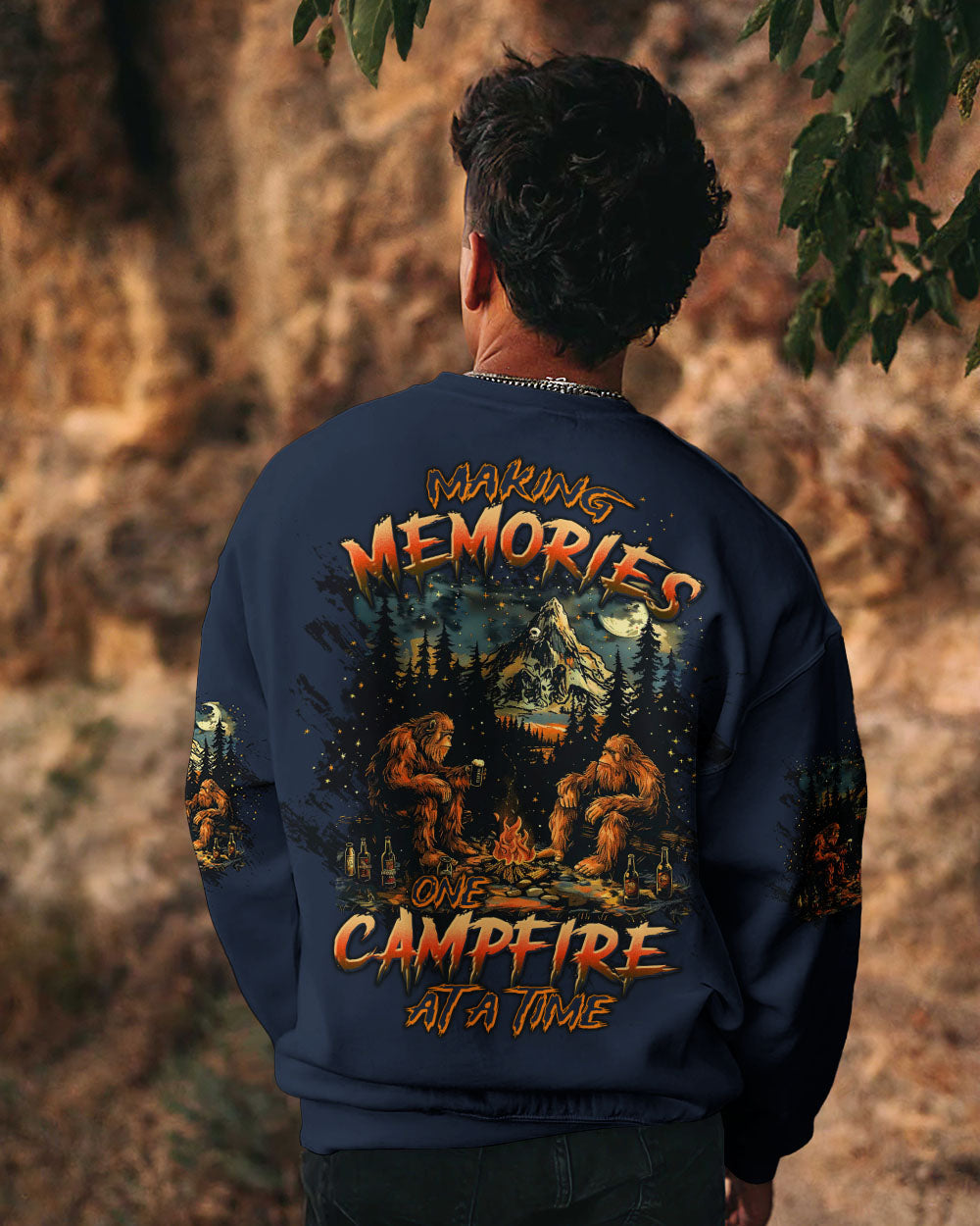 MAKING MEMORIES ONE CAMPFIRE AT A TIME BIGFOOT  ALL OVER PRINT - TLTW2911243