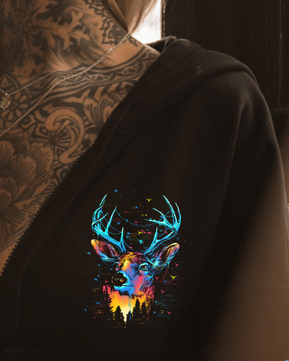 AND INTO THE FOREST I GO DEER ALL OVER PRINT - TYPQ1908253