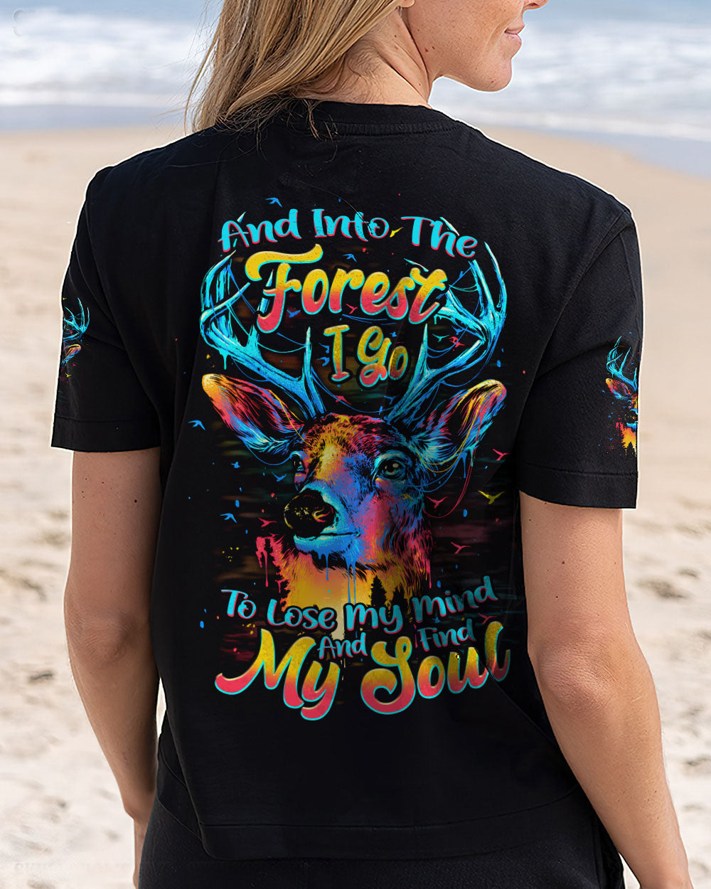 AND INTO THE FOREST I GO DEER ALL OVER PRINT - TYPQ1908253