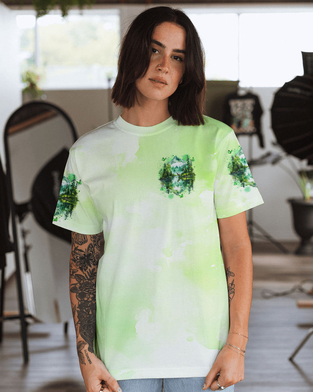 GET LOST IN NATURE AND FIND YOURSELF COMPASS ALL OVER PRINT - TYQY0110244