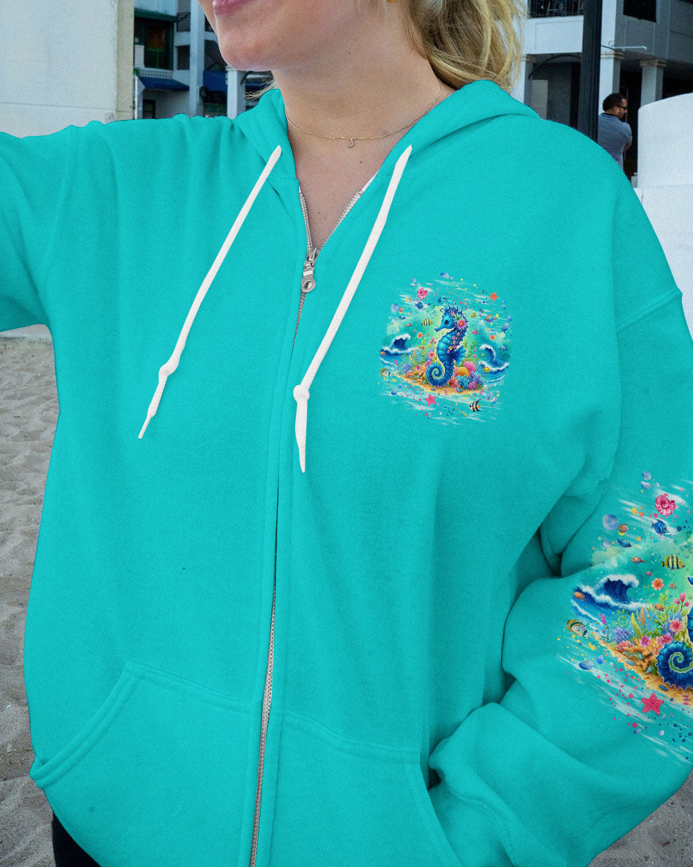 WILD BEAUTIFUL AND FREE SEAHORSE ALL OVER PRINT - TYQY0306245