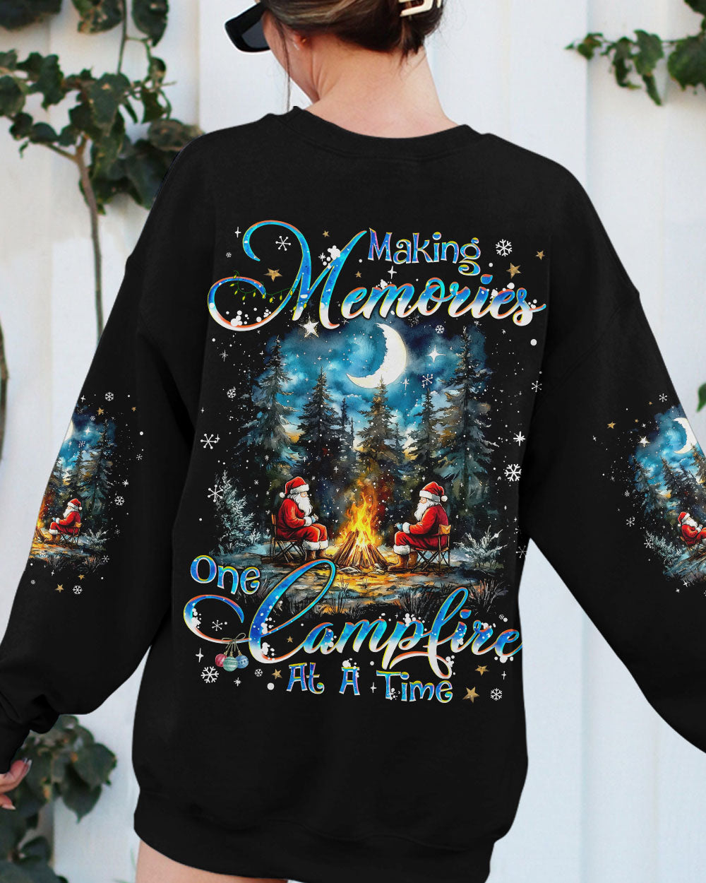 MAKING MEMORIES ONE CAMPFIRE AT A TIME CHRISTMAS ALL OVER PRINT - TYQY0510241