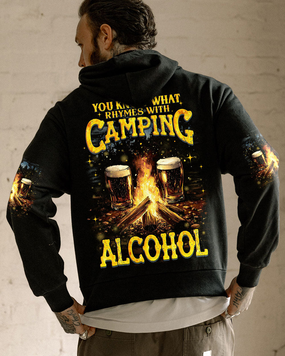 WHAT RHYMES WITH CAMPING ALL OVER PRINT - TYQY0906253