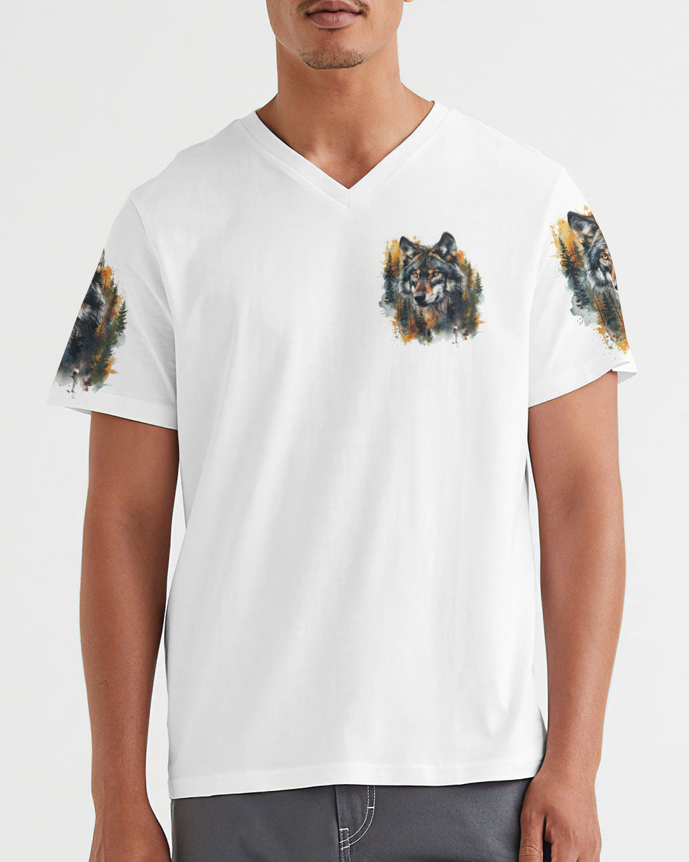 NOT ALL WHO WANDER ARE LOST WOLF ALL OVER PRINT - TYQY1009241