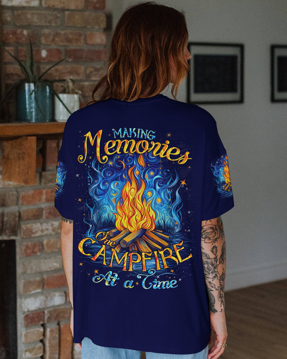 MAKING MEMORIES ONE CAMPFIRE AT A TIME ALL OVER PRINT - TYQY1501253