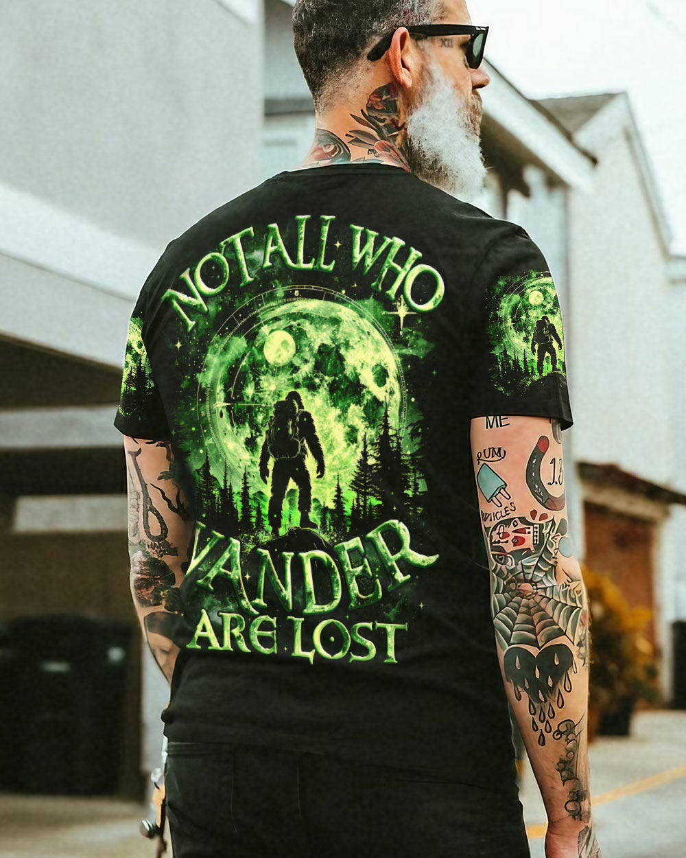 NOT ALL WHO WANDER ARE LOST BIGFOOT ALL OVER PRINT - TYQY2001253