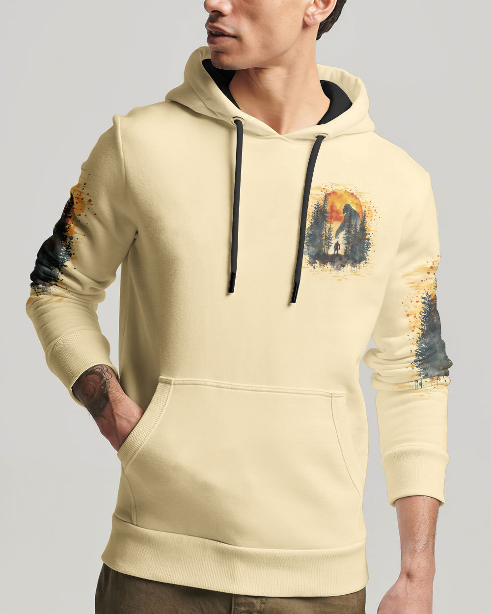 NOT ALL WHO WANDER ARE LOST BIGFOOT ALL OVER PRINT - TYQY2310242