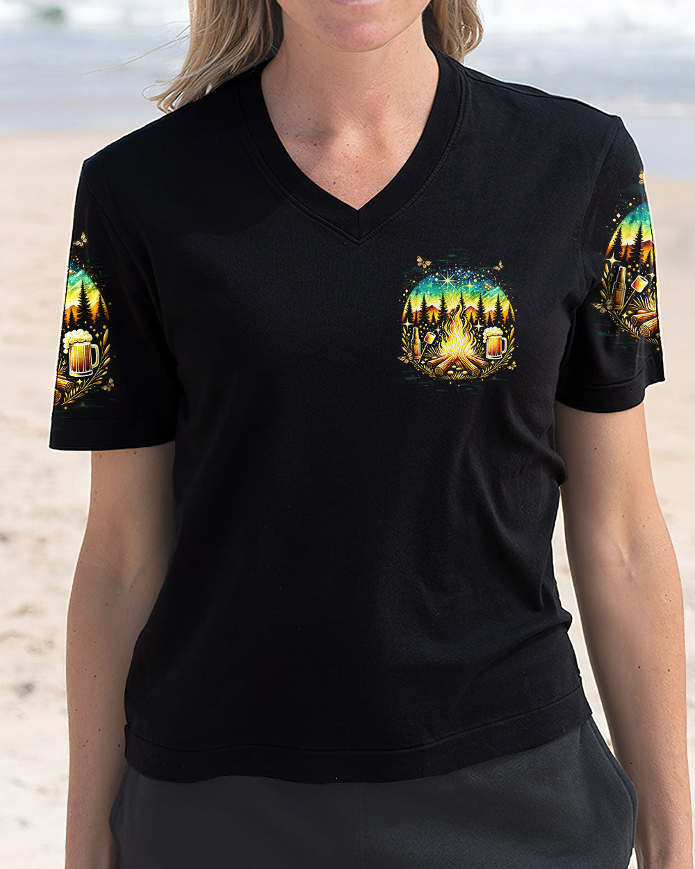 CAMPING TO BURN OFF THE CRAZY ALL OVER PRINT - TYQY2708241