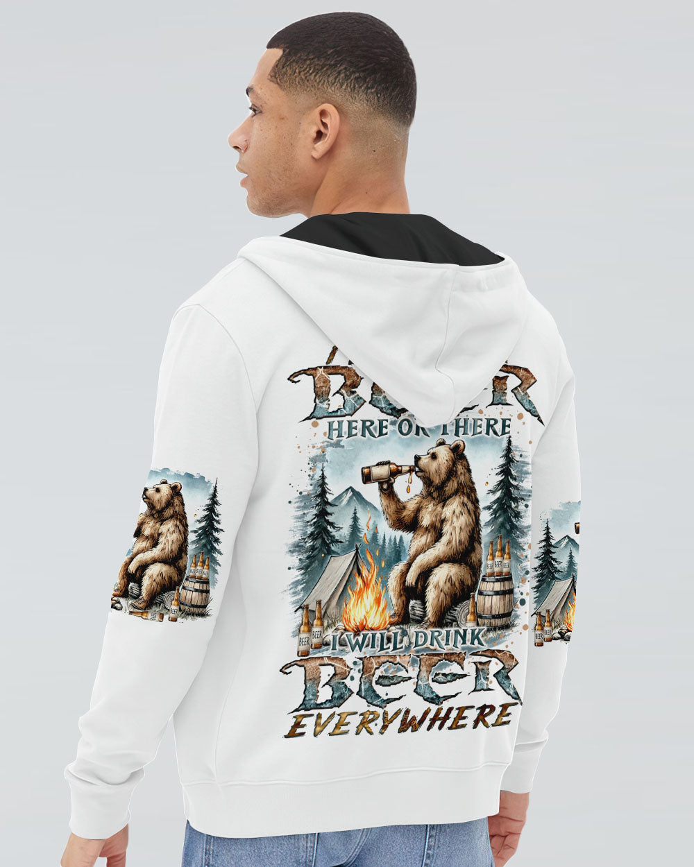 I WILL DRINK EVERYWHERE BIGFOOT ALL OVER PRINT - TYQY2808241