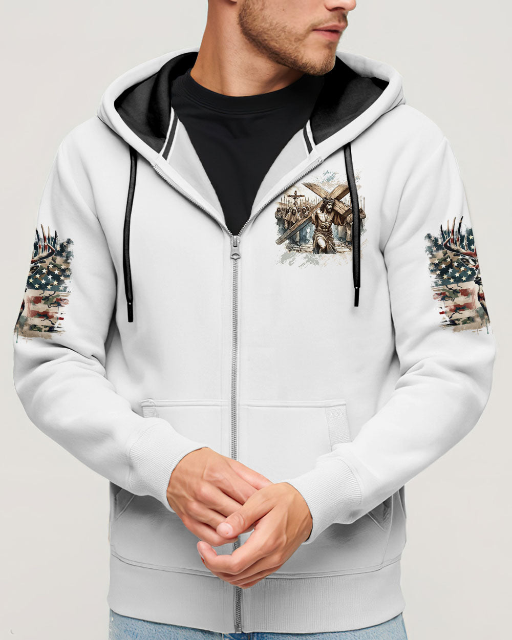 THE CLOSER I GET TO NATURE DEER CAMO ALL OVER PRINT - TYTD0911242
