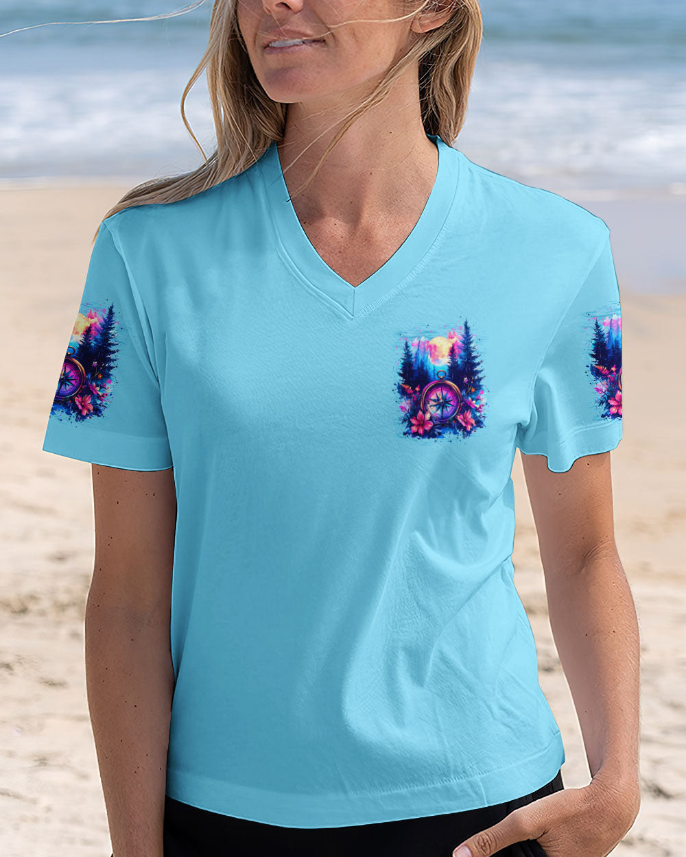 NOT ALL WHO WANDER ARE LOST COMPASS ALL OVER PRINT - TYTD1206253
